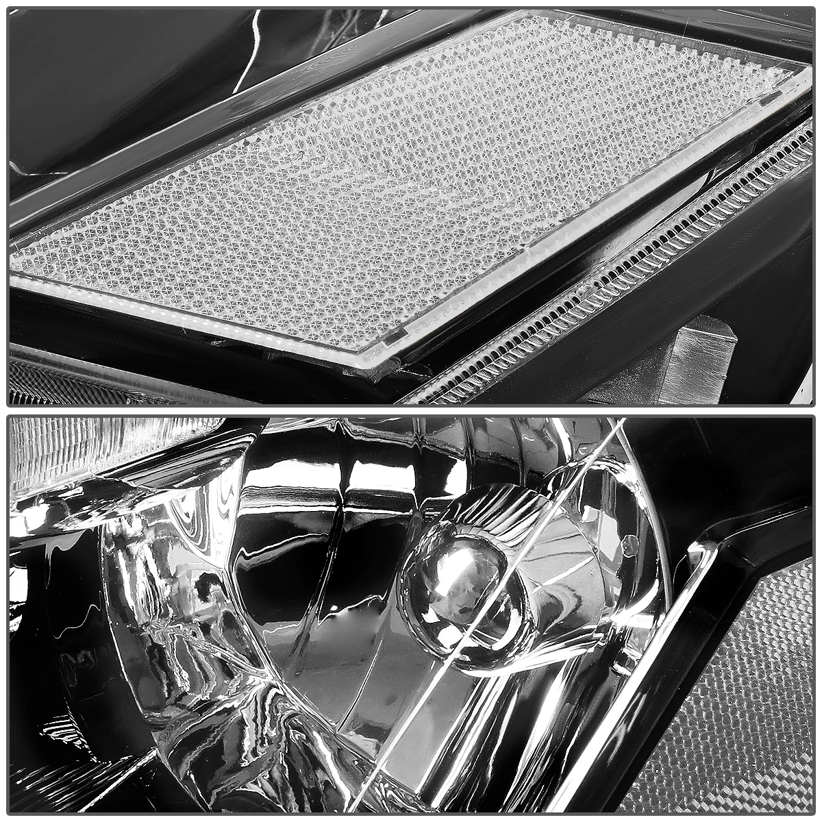 2005-2006 Nissan Altima Factory Style Replacement Headlights - Black / Clear 5 2005-2006 Nissan Altima Factory Style Replacement Headlights - Black / Clear - Image 5