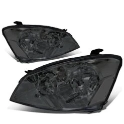 2005-2006 Nissan Altima Factory Style Replacement Headlights - Smoked Lens / Clear