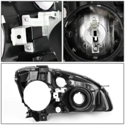 2005-2006 Nissan Altima Factory Style Replacement Headlights - Smoked Lens / Clear -High-Efficiency Car Light Store 2005 2006 nissan altima factory style replacement headlights smoked lens clear 87