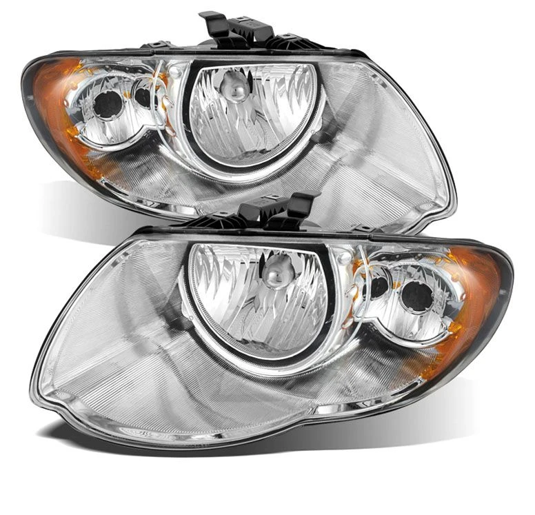 2005-2007 Chrysler Town & Country Replacement Crystal Headlights - Chrome 1 2005-2007 Chrysler Town & Country Replacement Crystal Headlights - Chrome