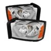 2005-2007 Dodge Dakota Replacement Crystal Headlights - Chrome