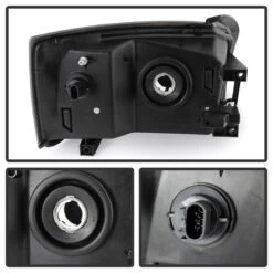 2005-2007 Dodge Dakota Replacement Crystal Headlights - Chrome -High-Efficiency Car Light Store 2005 2007 dodge dakota replacement crystal headlights chrome 121