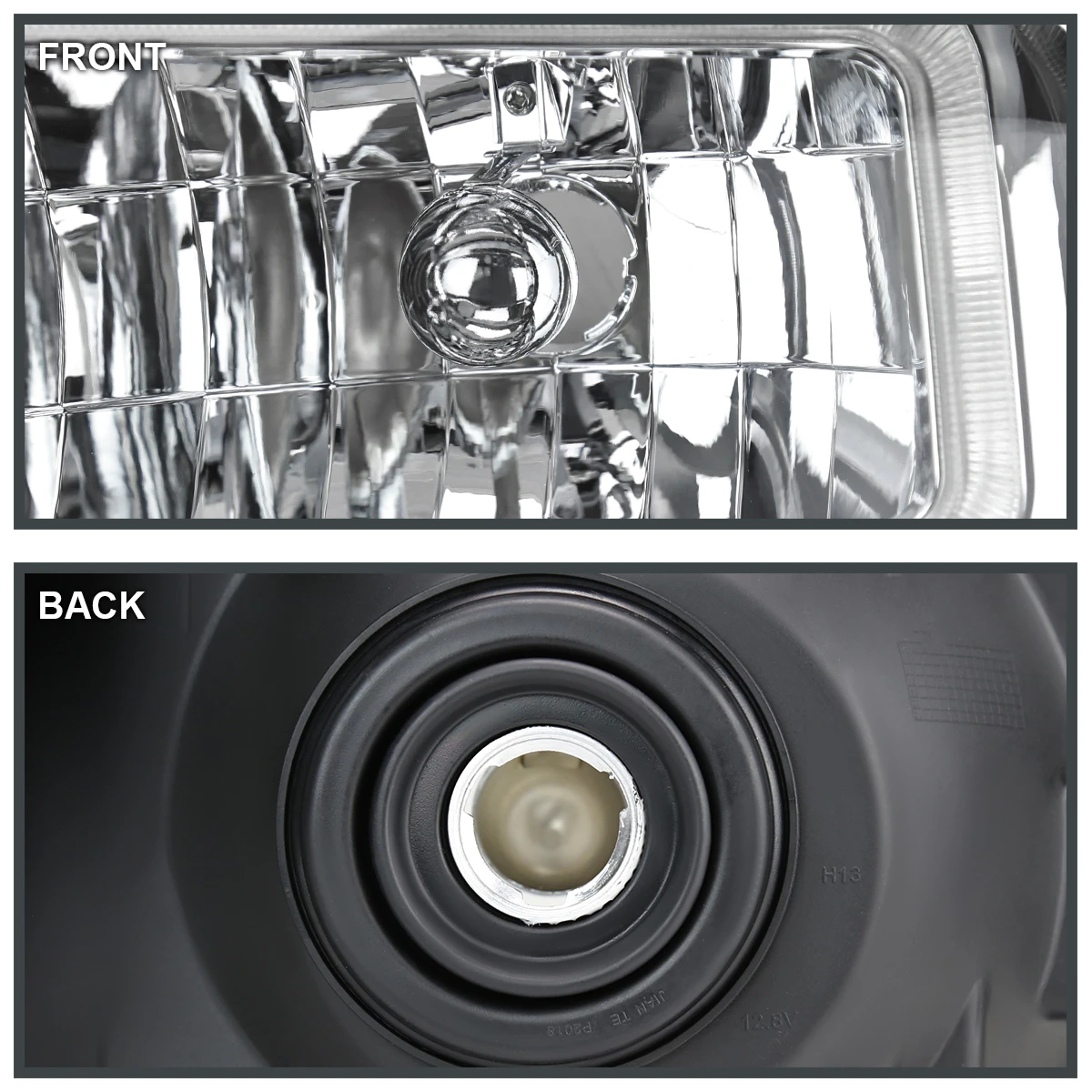 2005-2007 Ford F250/F350/F450 SuperDuty Dual LED Tube Reflector Headlights - Chrome 5 2005-2007 Ford F250/F350/F450 SuperDuty Dual LED Tube Reflector Headlights - Chrome - Image 5