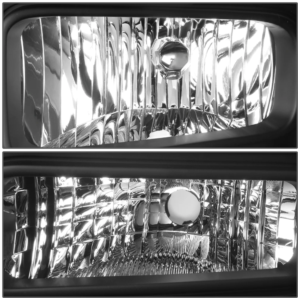 2005-2007 Ford F250 F350 Super Duty Crystal Replacement Headlights - Black 3 2005-2007 Ford F250 F350 Super Duty Crystal Replacement Headlights - Black - Image 3
