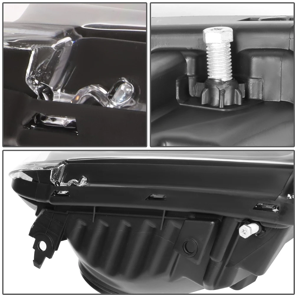 2005-2007 Ford F250 F350 Super Duty Crystal Replacement Headlights - Black 5 2005-2007 Ford F250 F350 Super Duty Crystal Replacement Headlights - Black - Image 5