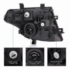 2005-2008 Nissan Frontier / 05-07 Pathfinder OE-Style Replacement Crystal Headlights Chrome Housing -High-Efficiency Car Light Store 2005 2008 nissan frontier 05 07 pathfinder oe style replacement crystal headlights chrome housing 49