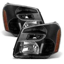 2005-2009 Chevy Equinox Replacement Crystal Headlights - Black