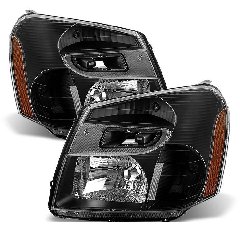 2005-2009 Chevy Equinox Replacement Crystal Headlights - Black 1 2005-2009 Chevy Equinox Replacement Crystal Headlights - Black