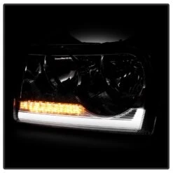 2005-2010 Chrysler 300 [Halogen] LED Tube W/Signal Headlights - Chrome Housing -High-Efficiency Car Light Store 2005 2010 chrysler 300 halogen led tube w signal headlights chrome housing 28