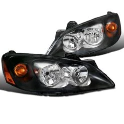 2005-2010 Pontiac G6 Replacement Black Headlights
