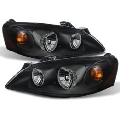 2005-2010 Pontiac G6 Replacement Crystal Headlights OE Style - Black