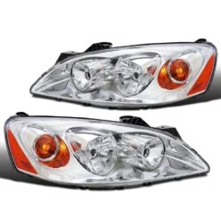 2005-2010 Pontiac G6 Replacement Crystal Headlights OE Style - Chrome