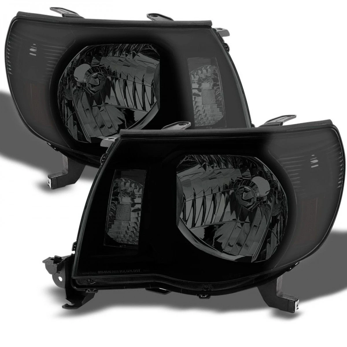 2005-2011 Toyota Tacoma Replacement Headlights - Black Smoked 1 2005-2011 Toyota Tacoma Replacement Headlights - Black Smoked