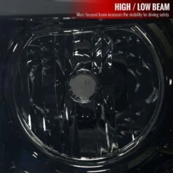 2006-2008 Dodge Ram Reflector Style LED Tube Strip Headlights - Smoked Chrome -High-Efficiency Car Light Store 2006 2008 dodge ram reflector style led tube strip headlights smoked chrome 72