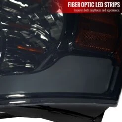 2006-2008 Dodge Ram Reflector Style LED Tube Strip Headlights - Smoked Chrome -High-Efficiency Car Light Store 2006 2008 dodge ram reflector style led tube strip headlights smoked chrome 75