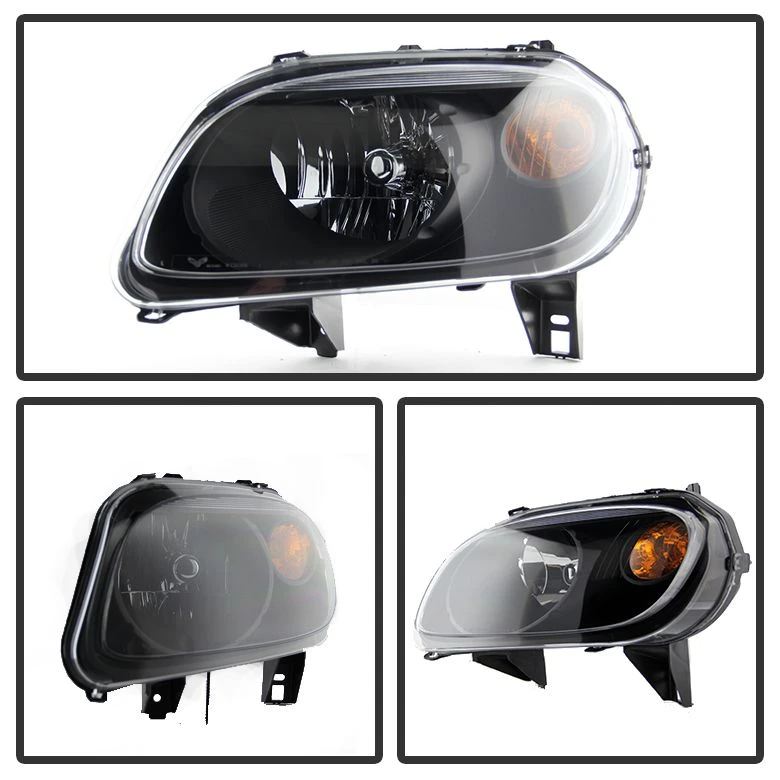 2006-2011 Chevy HHR Replacement Crystal Headlights - Chrome 2 2006-2011 Chevy HHR Replacement Crystal Headlights - Chrome - Image 2