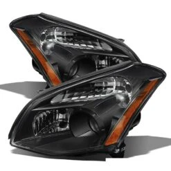 2007-2008 Nissan Maxima [Halogen Model] Replacement Projector Headlights - Black
