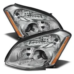 2007-2008 Nissan Maxima [Halogen Model] Replacement Projector Headlights - Chrome