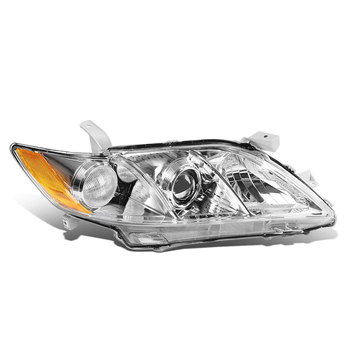 2007-2009 Toyota Camry Chrome Amber Signal Passenger Side Projector Headlight 1 2007-2009 Toyota Camry Chrome Amber Signal Passenger Side Projector Headlight