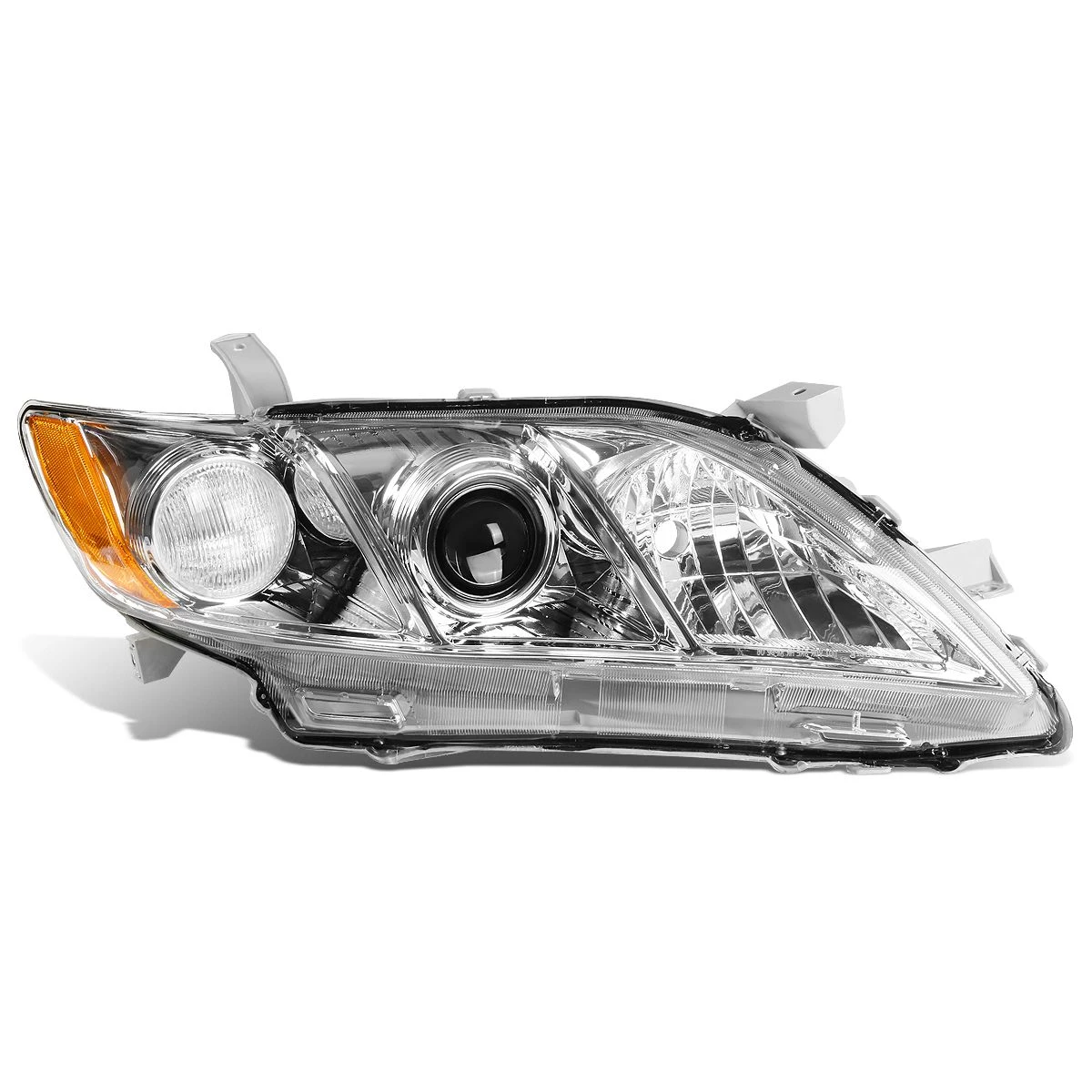 2007-2009 Toyota Camry Chrome Amber Signal Passenger Side Projector Headlight 2 2007-2009 Toyota Camry Chrome Amber Signal Passenger Side Projector Headlight - Image 2