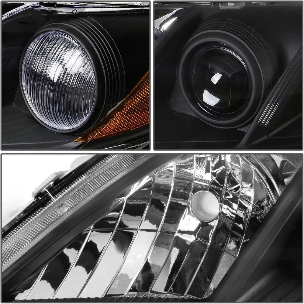 2007-2009 Toyota Camry OE-Style Black Housing Projector Headlights - Amber Side Markers 2 2007-2009 Toyota Camry OE-Style Black Housing Projector Headlights - Amber Side Markers - Image 2