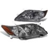 2007-2009 Toyota Camry OE-Style Smoked Housing Projector Headlights - Amber Side Markers