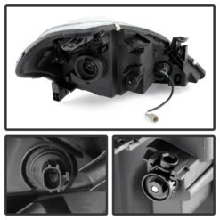 2007-2012 Nissan Versa [Hatchback Only] Replacement Crystal Headlights - Black -High-Efficiency Car Light Store 2007 2012 nissan versa hatchback only replacement crystal headlights black 130