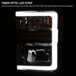 2008-2010 Ford F250/F350 SuperDuty Reflector Headlights W/ LED Tube & Sequential Turn Signals - Black Housing -High-Efficiency Car Light Store 2008 2010 ford f250 f350 superduty reflector headlights w led tube sequential turn signals black housing 19