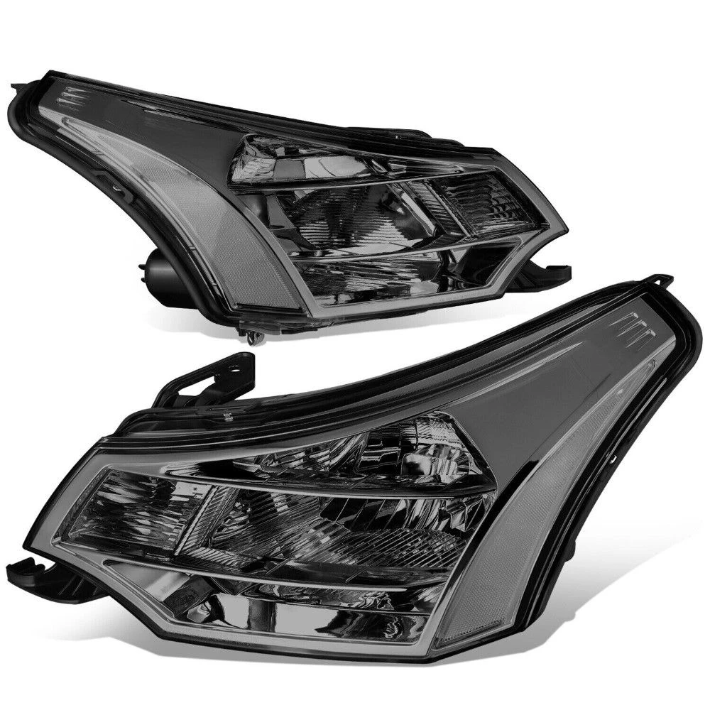 DNA 2008-2011 Ford Focus Sedan/Coupe OE Factory Style Headlights - Smoked Housing Clear Reflector 1 DNA 2008-2011 Ford Focus Sedan/Coupe OE Factory Style Headlights - Smoked Housing Clear Reflector