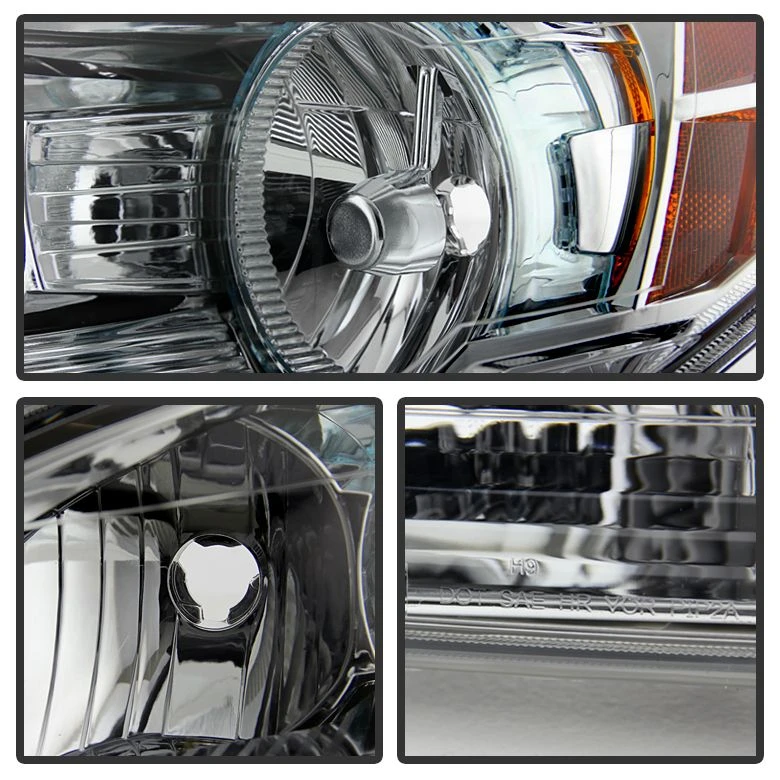 2008-2012 Chevy Malibu Replacement Crystal Headlights - Chrome 2 2008-2012 Chevy Malibu Replacement Crystal Headlights - Chrome - Image 2