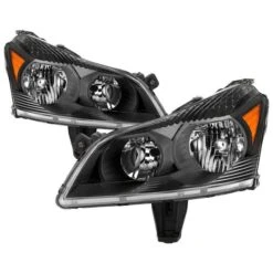2009-2012 Chevy Traverse LS/LT Black Headlights Headlamps Replacement