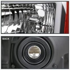 2009-2014 Ford F150 OE-Style Reflector Headlights W/ LED DRL Tube - Black Housing -High-Efficiency Car Light Store 2009 2014 ford f150 oe style reflector headlights w led drl tube black housing 94