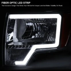 2009-2014 Ford F150 OE-Style Reflector Headlights W/ LED DRL Tube - Chrome Housing 12 2009-2014 Ford F150 OE-Style Reflector Headlights W/ LED DRL Tube - Chrome Housing -High-Efficiency Car Light Store 2009 2014 ford f150 oe style reflector headlights w led drl tube chrome housing 90