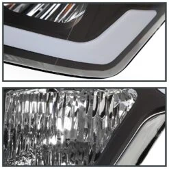 2009-2014 Ford F150 Reflector Headlights W/ Dual LED Tube DRL - Black Housing -High-Efficiency Car Light Store 2009 2014 ford f150 reflector headlights w dual led tube drl black housing 83