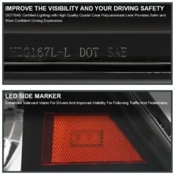 2009-2018 Dodge Ram LED DRL/Switchback Dual Reflector Headlights - Black -High-Efficiency Car Light Store 2009 2018 dodge ram led drl switchback dual reflector headlights black 112