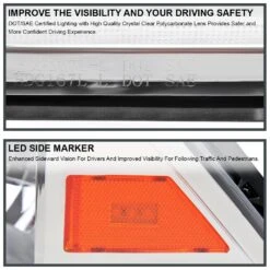 2009-2018 Dodge Ram LED DRL/Switchback Dual Reflector Headlights - Chrome -High-Efficiency Car Light Store 2009 2018 dodge ram led drl switchback dual reflector headlights chrome 120