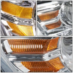 HID Combo 2010-14 Ford Mustang S197 Pair Of Headlight & Corner Light (Chrome Housing / Amber Reflector) -High-Efficiency Car Light Store 2010 14 ford mustang s197 pair of headlight corner light chrome housing amber reflector 91 1
