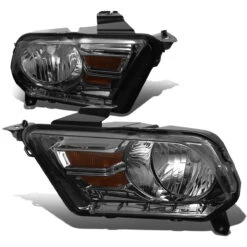 HID Combo 2010-14 Ford Mustang S197 Pair Of Headlight & Corner Light (Smoked Housing / Amber Reflector) -High-Efficiency Car Light Store 2010 14 ford mustang s197 pair of headlight corner light smoked housing amber reflector 91 1