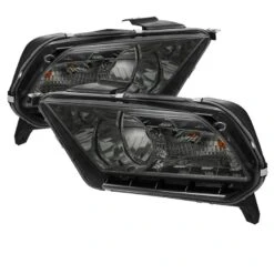 2010-2013 Ford Mustang Euro Style Crystal Headlights - Smoked