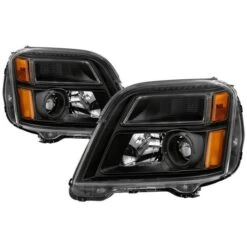 2010-2015 GMC Terrain Black Housing Headlights Headlamps Assembly Replacement