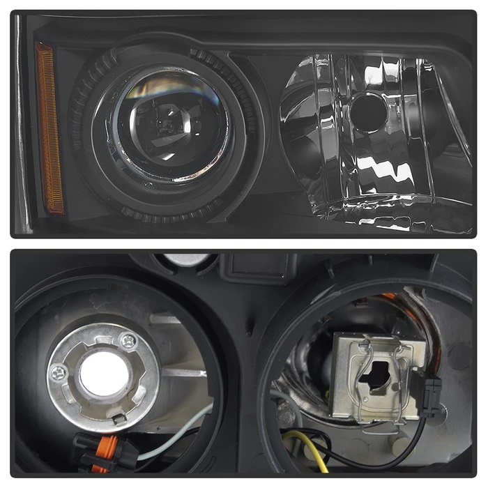 2010-2015 GMC Terrain Black Housing Headlights Headlamps Assembly Replacement 4 2010-2015 GMC Terrain Black Housing Headlights Headlamps Assembly Replacement - Image 4
