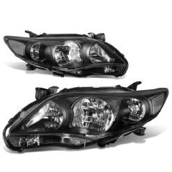 2011-13 Toyota Corolla Sedan Pair Of Headlight & Corner Light (Black Housing Clear Reflector) 11 2011-13 Toyota Corolla Sedan Pair Of Headlight & Corner Light (Black Housing Clear Reflector) -High-Efficiency Car Light Store 2011 13 toyota corolla sedan pair of headlight corner light black housing clear reflector 135 1