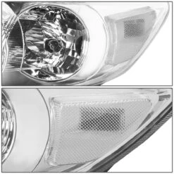 HID Combo 2011-13 Toyota Corolla Sedan Pair Of Headlight & Corner Light (Chrome Housing Clear Reflector) -High-Efficiency Car Light Store 2011 13 toyota corolla sedan pair of headlight corner light chrome housing clear reflector 131