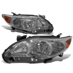 2011-13 Toyota Corolla Sedan Pair Of Headlight & Corner Light (Smoked Lens Amber Reflector) 11 2011-13 Toyota Corolla Sedan Pair Of Headlight & Corner Light (Smoked Lens Amber Reflector) -High-Efficiency Car Light Store 2011 13 toyota corolla sedan pair of headlight corner light smoked lens amber reflector 116