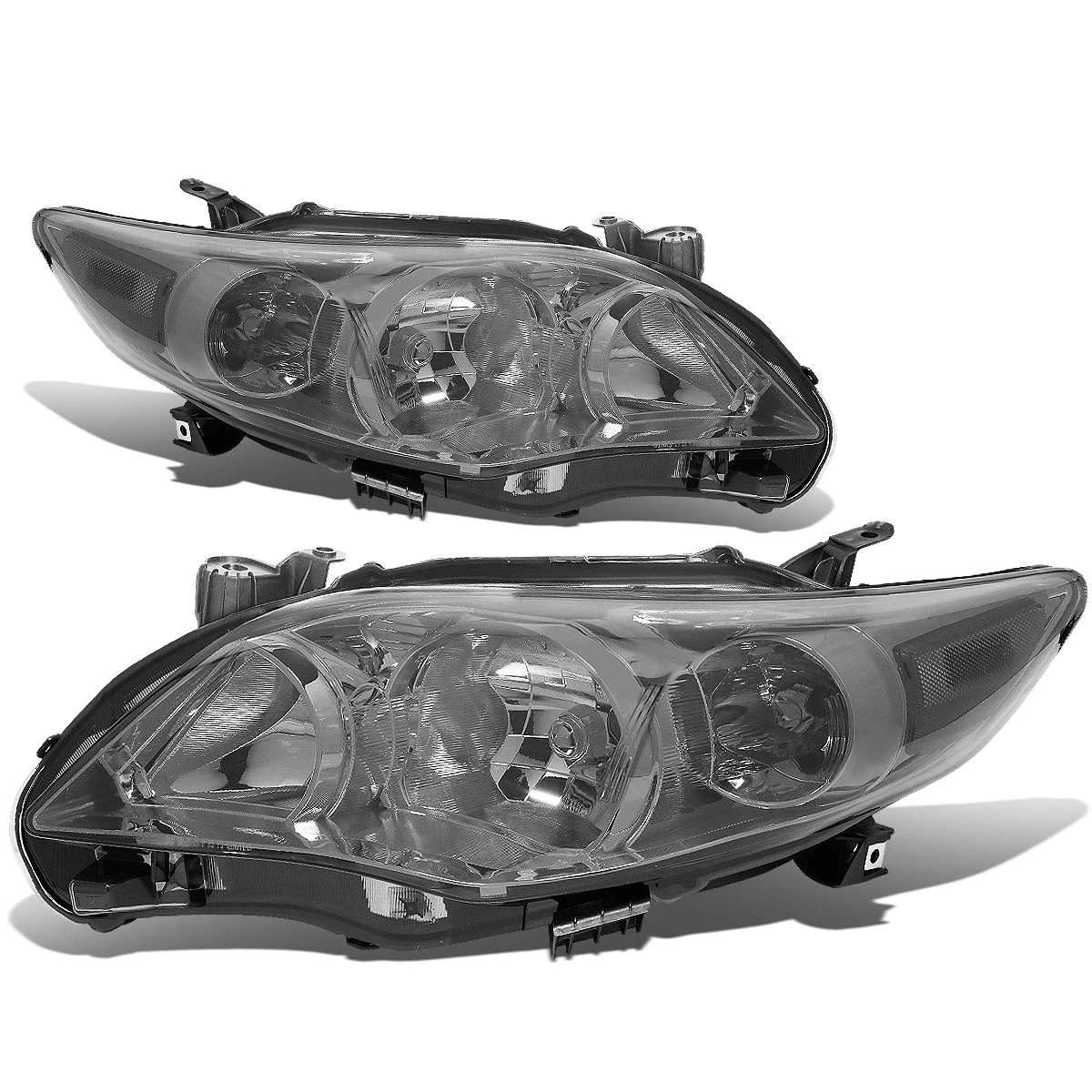 2011-13 Toyota Corolla Sedan Pair Of Headlight & Corner Light (Smoked Lens Clear Reflector) 1 2011-13 Toyota Corolla Sedan Pair Of Headlight & Corner Light (Smoked Lens Clear Reflector)