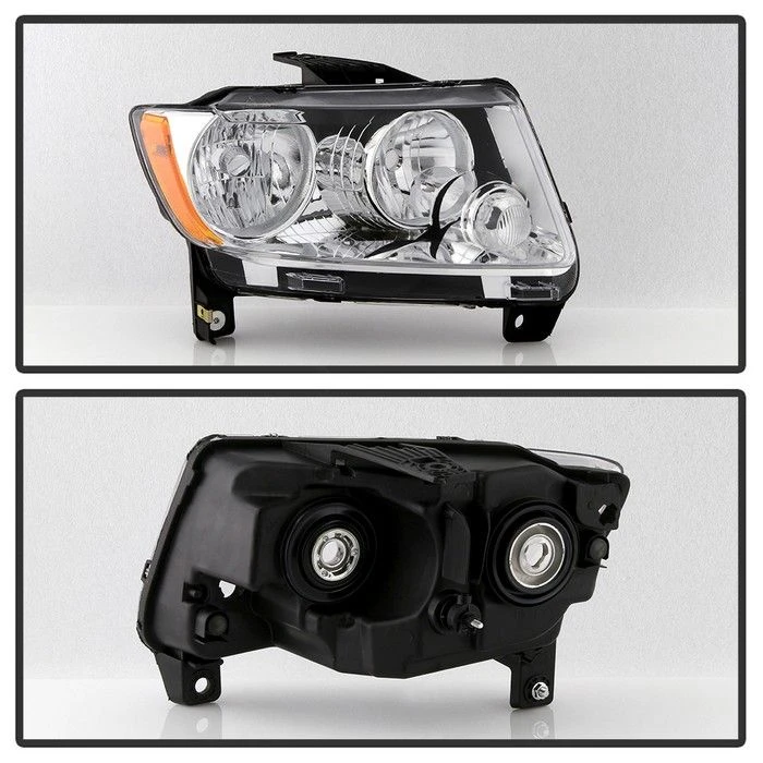 2011-2013 Jeep Grand Cherokee Halogen Model Replacement Headlight Headlamp - Passenger Side Only 2 2011-2013 Jeep Grand Cherokee Halogen Model Replacement Headlight Headlamp - Passenger Side Only - Image 2