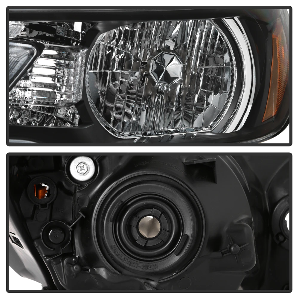 2012-2014 Honda CR-V CRV Black Replacement Headlights Pair 3 2012-2014 Honda CR-V CRV Black Replacement Headlights Pair - Image 3