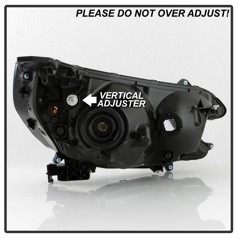 2012-2014 Honda CR-V CRV Black Replacement Headlights Pair 5 2012-2014 Honda CR-V CRV Black Replacement Headlights Pair - Image 5