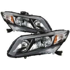 2012-2015 Honda Civic Sedan 12-13 Coupe Black Housing Hadlights Headlamps