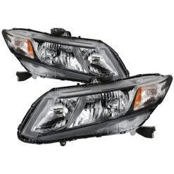 2012-2015 Honda Civic Sedan 12-13 Coupe Chrome Housing Hadlights Headlamps